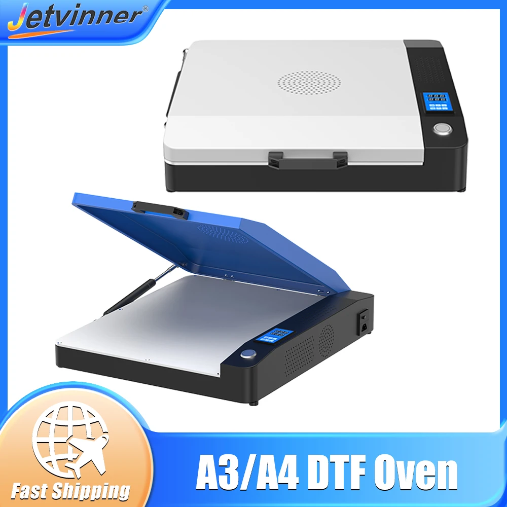 A3 A4 Film PET Oven DTF perangkat Curing panas lelehan Oven bubuk dengan kontrol suhu Film DTF pengering Oven untuk A3 A4 pencetak DTF