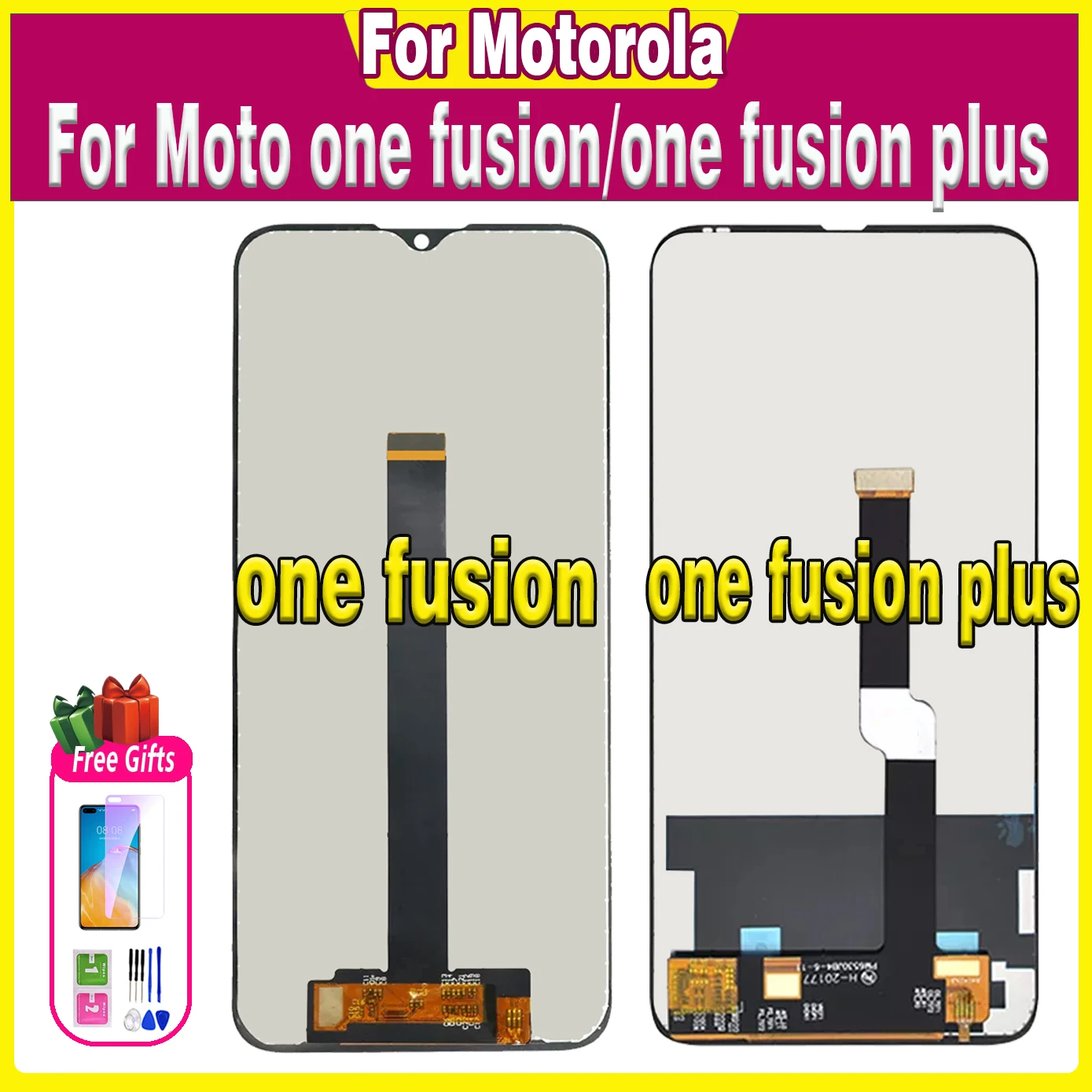 100% Tested For Motorola Moto One Fusion Fusion+ LCD Display Touch For Motorola XT2073-2 Fusion Plus Screen Digitizer Assembly