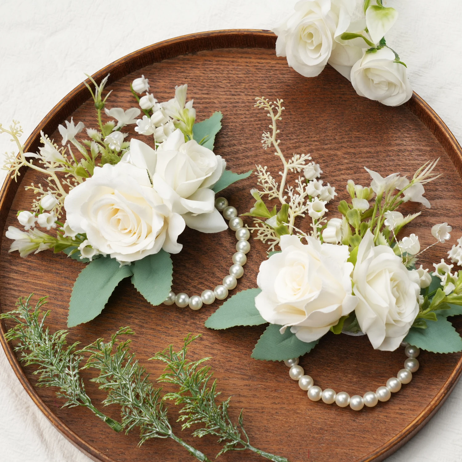 

Uflower 8 шт. лилия долина свадебный букет жениха бутоньерка набор белые искусственные цветы для свадьбы, годовщины, декор для выпускного вечера