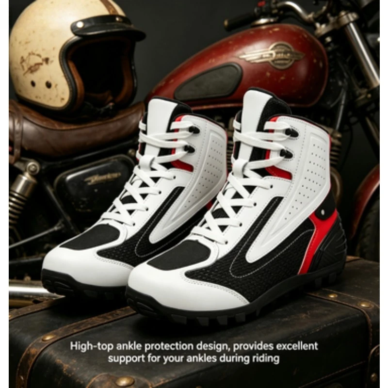 

Motorcycle Waterproof Commuting Boots Off-road Rally Motorcycle Shoes Motorcycle Travel Outdoor Leisure Hot Style Cycling Shoes