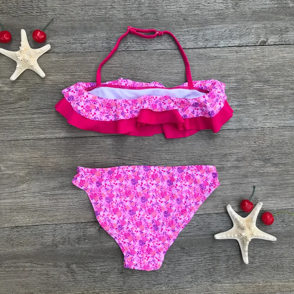 Girls Swimsuits 2 Pieces Print Girl Bikinis Set Children Swimwear Tankini Kids Bathing Suit Big Girl Beachwear Biquini Swim Suit