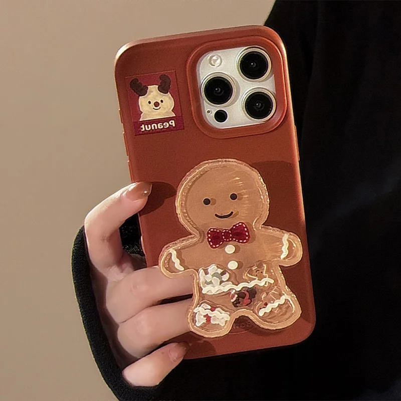 الكورية الكرتون الزنجبيل رجل قبضة توك Griptok حامل هاتف حامل دعم آيفون 15 سامسونج العالمي Accessoriess حامل