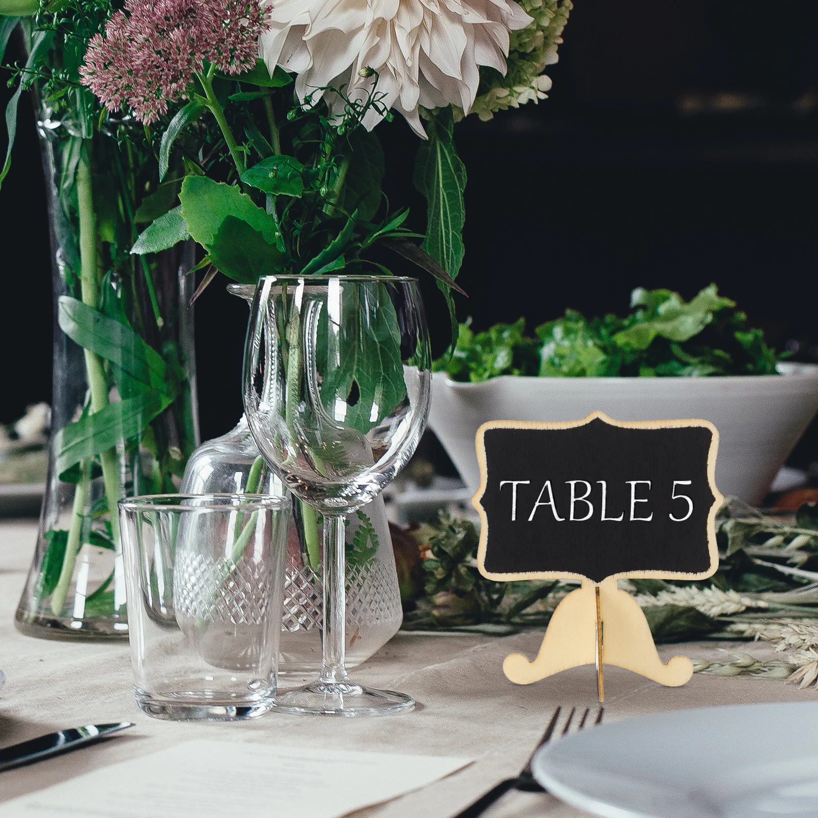 20pcs Message Board Small Blackboard Decor For Wedding Party Kitchen Garden Use Memo Reusable Chalkboard Display Sign Holder