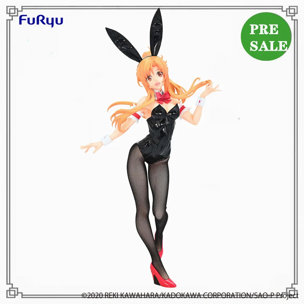 Original Anime Sword Art Online BiCute Bunnies Figure Asuna PVC Action Figure Toys Model 30cm Collector Gifts