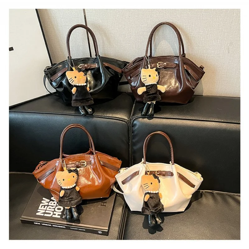 Верхняя женская большая сумка из телячьей кожи с модным винтажным легким мягким повседневным стилем El Salvador