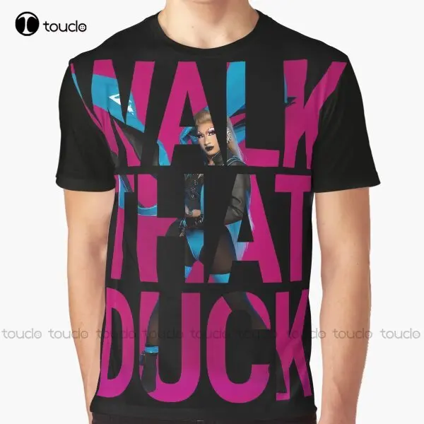 Walk That Duck Graphic Rupauls Drag Race T-Shirt Custom Aldult Teen Unisex Digital Printing Tee Shirts Christmas Gift Xs-5Xl