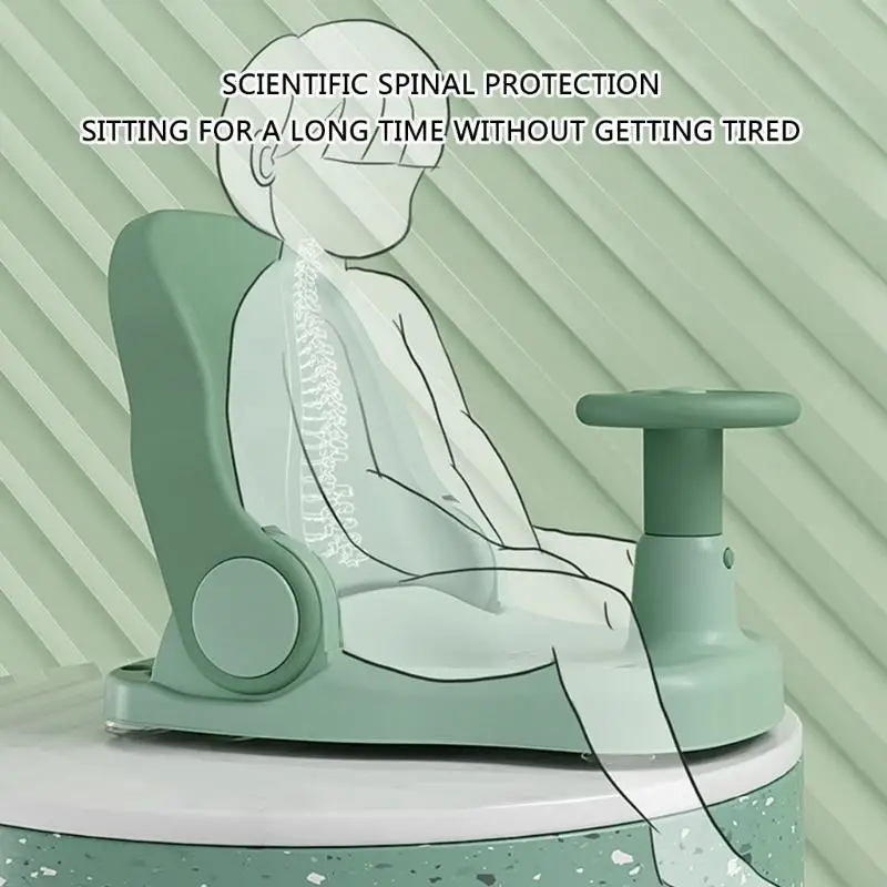 

F19F Portable Infant Bathtub Chair Safe Easy Storage Folding Baby Shower Seating