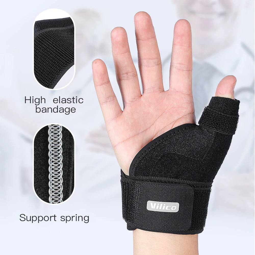 

1PC Flexible Splint Wrist Thumb Support Brace for Tendonitis Arthritis Breathable Thumb Protector Guard Fits Right and Left Hand