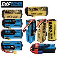 DXF Lipo 4S 6S 14.8V 15.2V 22.2V Battery 5200mAh 6200mAh 6500mAh 7000mAh 8000mAh 8400mAh 9200mAh 10000mAh for RC Car Buggy Tank