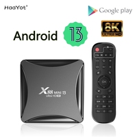 HaaYot X88 MINI 13 TV Box Android 13 8K Dual Band Wifi Video Output 4K 4GB 32GB 64GB RK3528 Android Smart TV Box Media Player