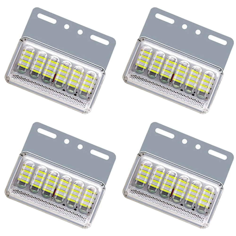 LED Car Truck Side Marker Light Aluminum and PC Suitable For most 24 V trucks trailers vans buses tractors and vehicles