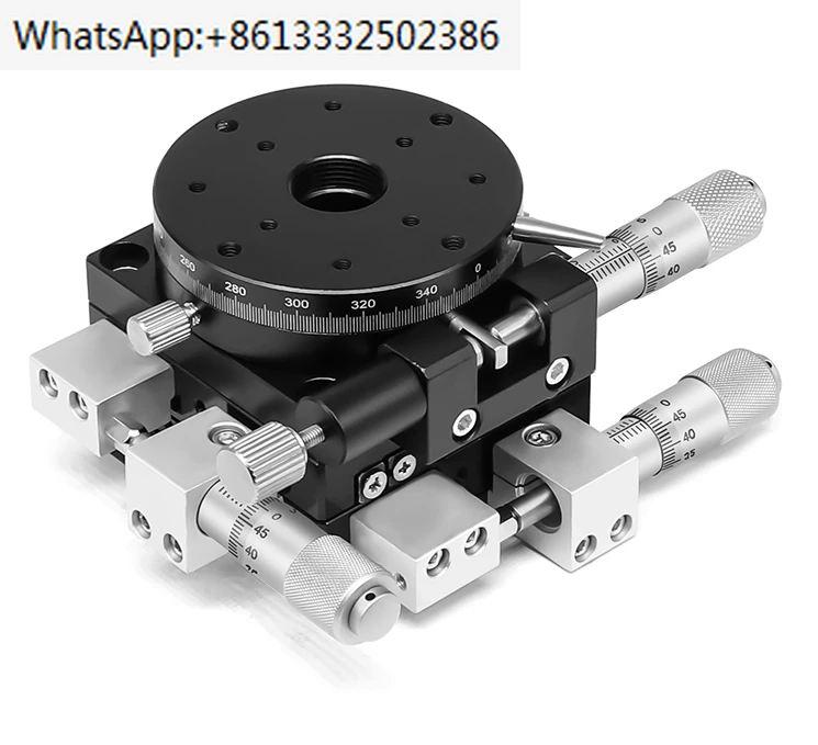 XYR axis three-axis displacement platform precision movement fine-tuning optical slide rotary table LSP40/LS60/90/125