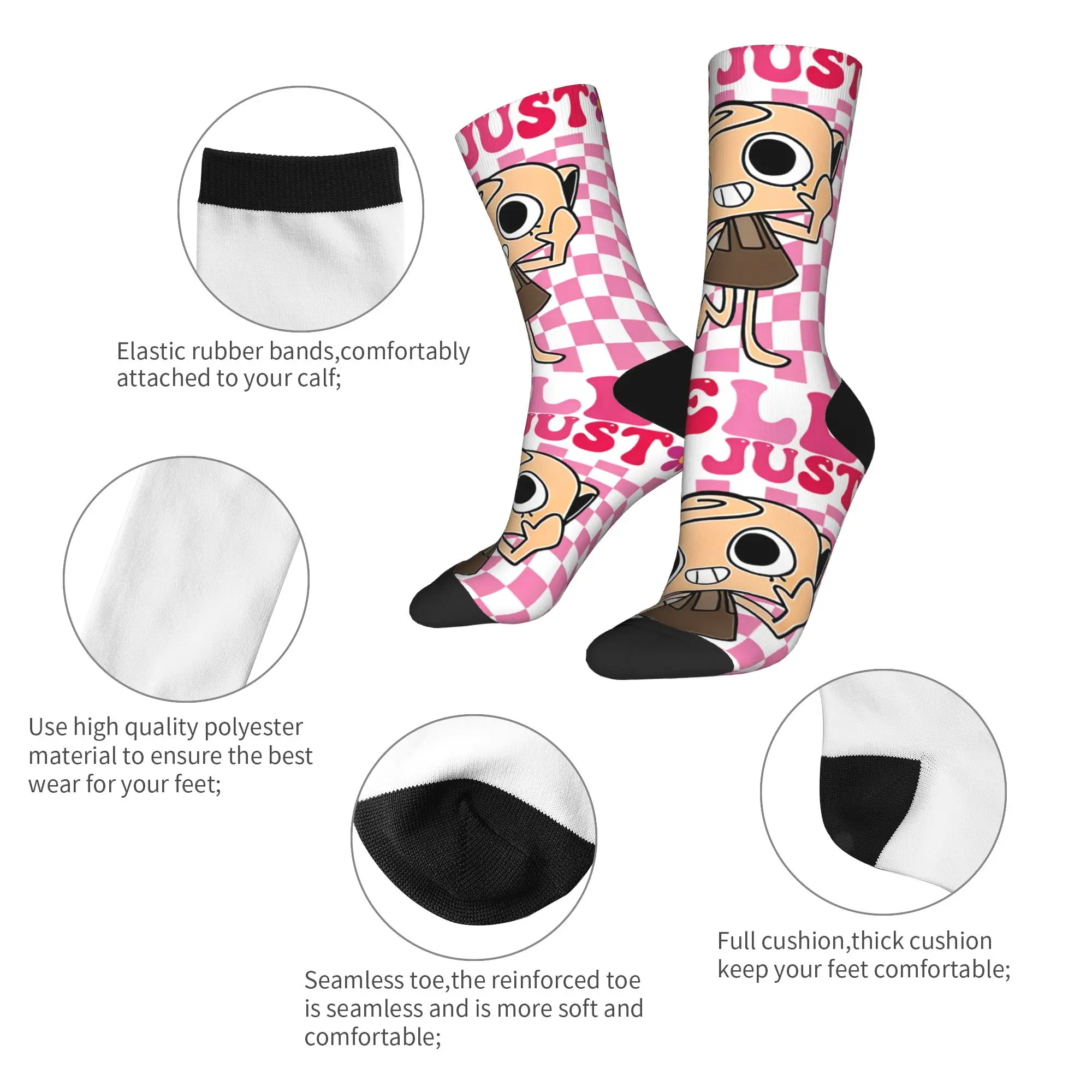 Inverno quente colorido feminino masculino é apenas shiny dandys mundo meias catoon suor absorvente meias de futebol