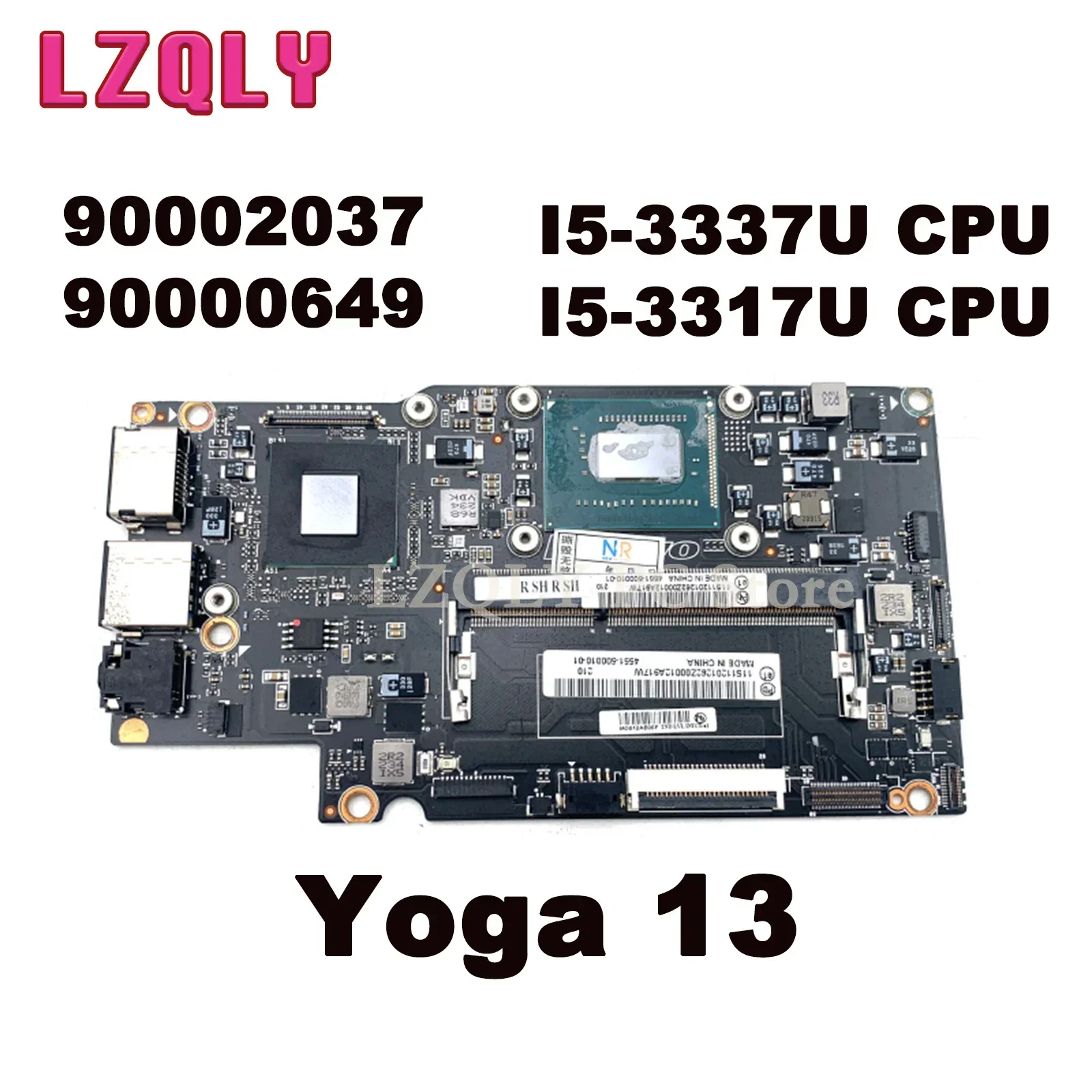 

LZQLY For Lenovo Yoga 13 FRU 90002037 90000649 Laptop Motherboard With I5-3337U I5-3317U CPU QS77 Main Board Full Test