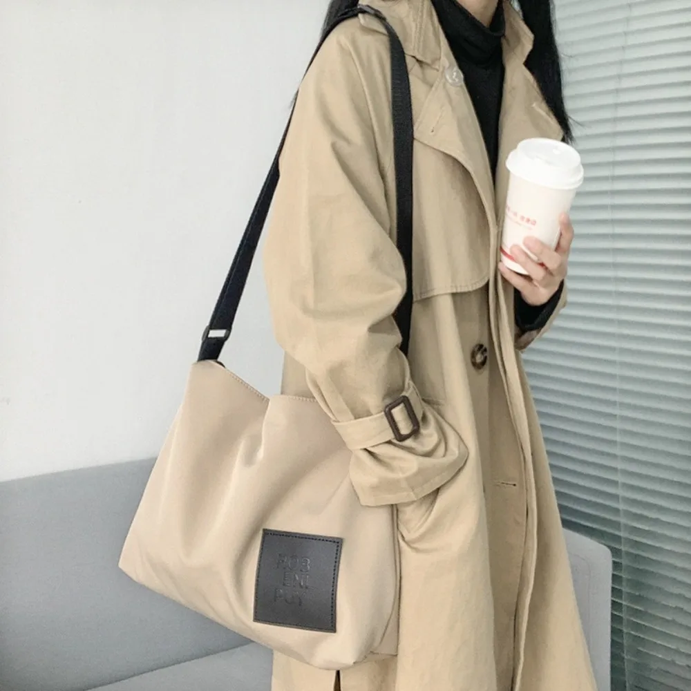 

Fashion Trend Simple Womens Canvas Bag Waterproof Versatile Crossbody Bag One-shoulder Large-capacity Shoulder Bag For Lady Girl