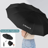 Car LOGO Automatic Folding Car Umbrella UV Resistant Sunshade Umbrella For LYNK&CO 06 03 05 08 09 01 02 Hatchback BX11 EX11 ZERO