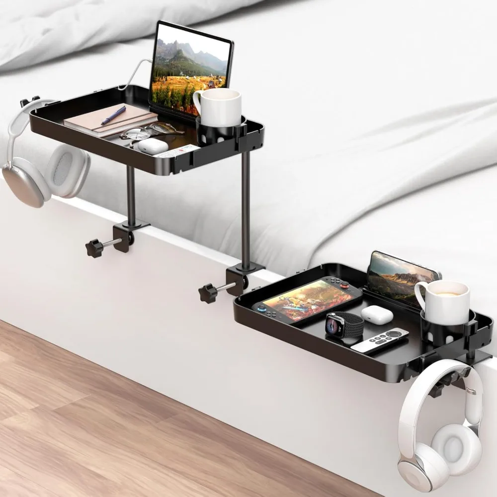 

Прикроватная полка-подставка для двухъярусной кровати/чердака, регулируемая по высоте, с подстаканником и отсеком для хранения у изголовья