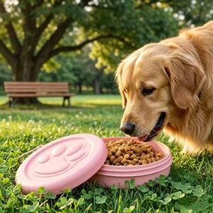 Pet Dog Food Water Container Outdoor Travel Dog Drinking Bowl Durable Pet Feeder Bowl for Cats Dogs Pet Feedin