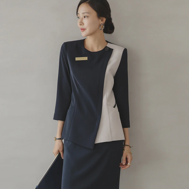 

Новый комплект рабочей одежды в корейском стиле для салонов красоты: летний/весенний набор для мастеров по наращиванию ресниц и маникюру