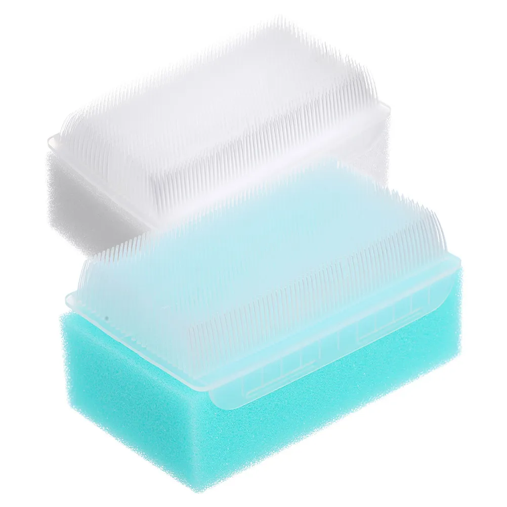2Pcs Sensory Brush Set for Baby Bath Time Soft Tactile Massage Brush Infant Skin Smoother Gentle Exfoliating Therapy Tool