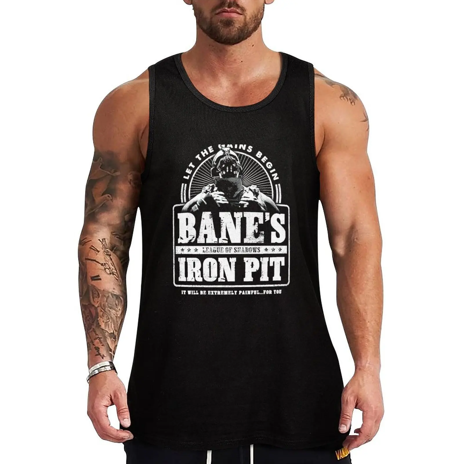 Bane's Iron Pit Tank Top Lounge Tank Top Casual Sleeveless Loose Relaxed Top