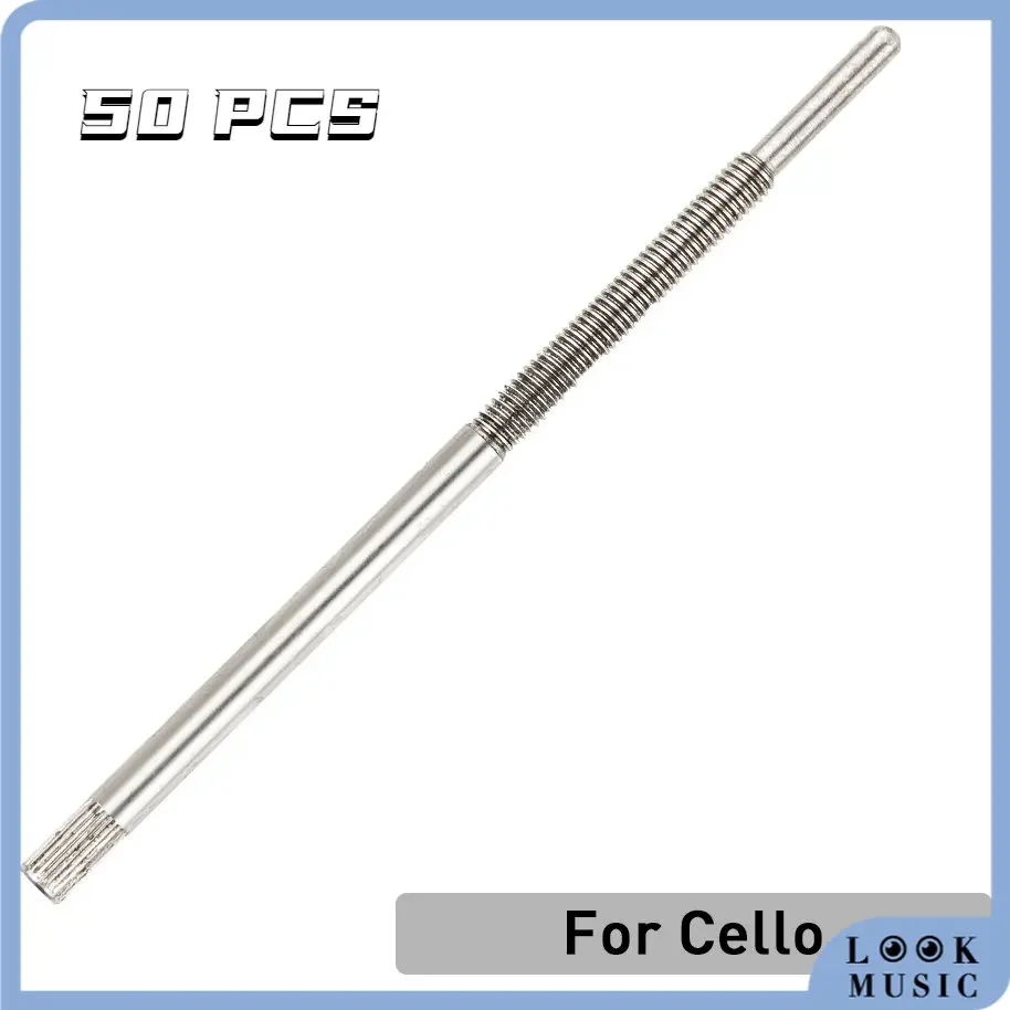 LOOK 50 Pcs Cello Bow Screws Steel Standard Thread Cello Bow Frog Screws Bow Parts For Cellist