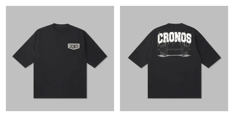 クロノスメンズ半袖スポーツ Tシャツ綿ルーズランニング Tシャツ