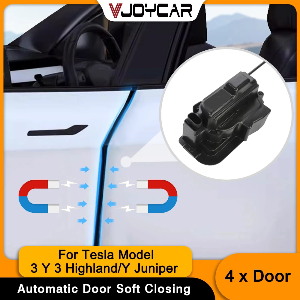 باب شفط كهربائي Vjoycar لطراز تسلا Y 3 إغلاق ناعم 3 هايلاند Y Juniper إغلاق الباب التلقائي قفل مضاد للقرصة #1