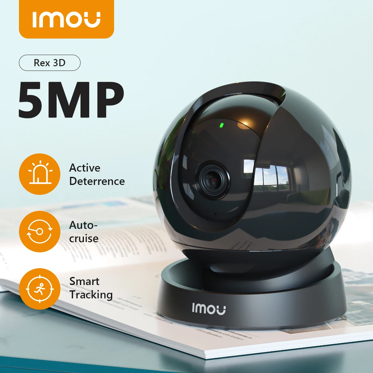 

IMOU Rex 3D 5MP/3MP Indoor Wifi PTZ Security Camera Human Pet Detection AI Smart Tracking Two Way Talk Night Vision Baby Monitor