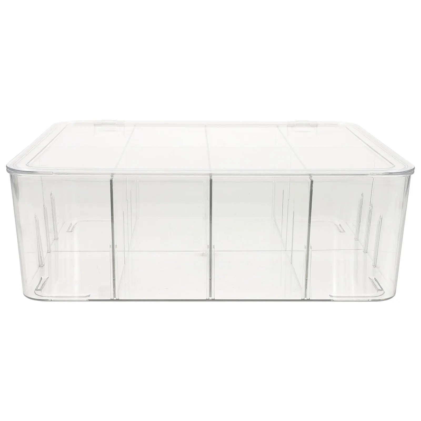 

Large Capacity Makeup Organizer Box Transparent Adjustable Sundries Storage Holder Dirt Proof Storage for Bedroom