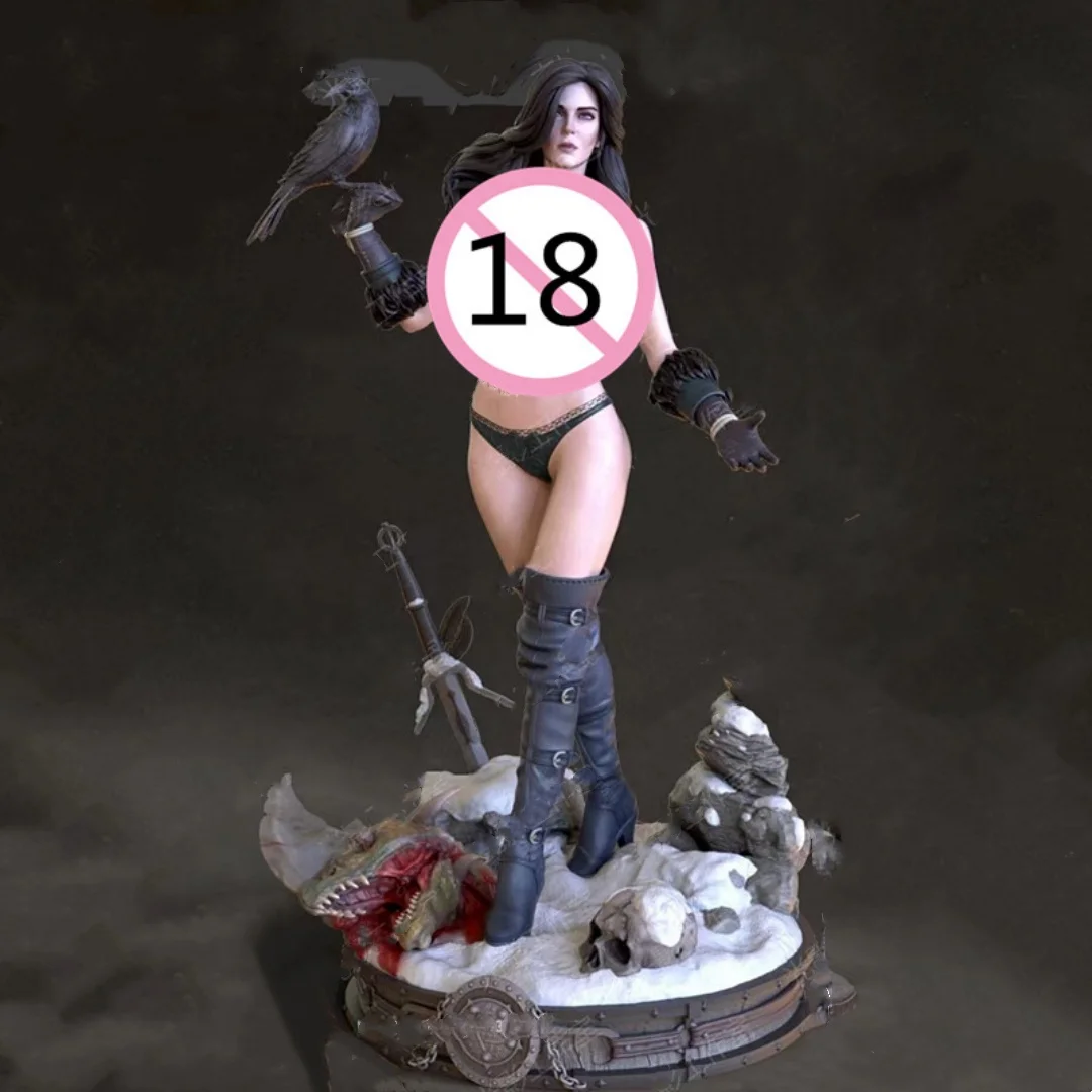 

Масштаб 1/24, фигурка из смолы, комплект модели для сборки, Yennefar Wizard Demon Hunter, в разобранном виде, неокрашенная игрушка для 3D-печати