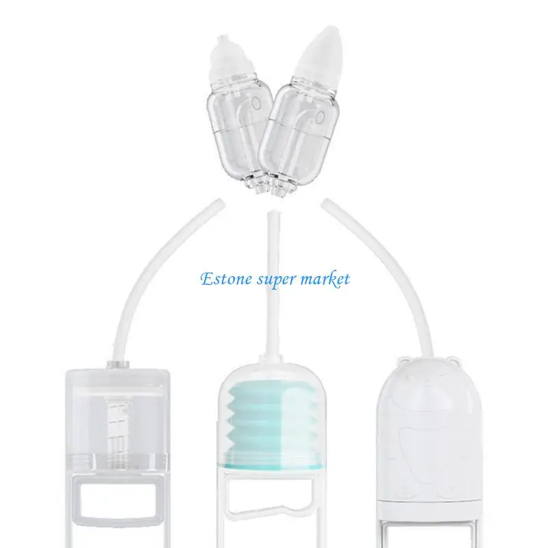 

090B Nose Cleaner Suction Tip with Storage Compartment Silicone Nasal Aspirator Head