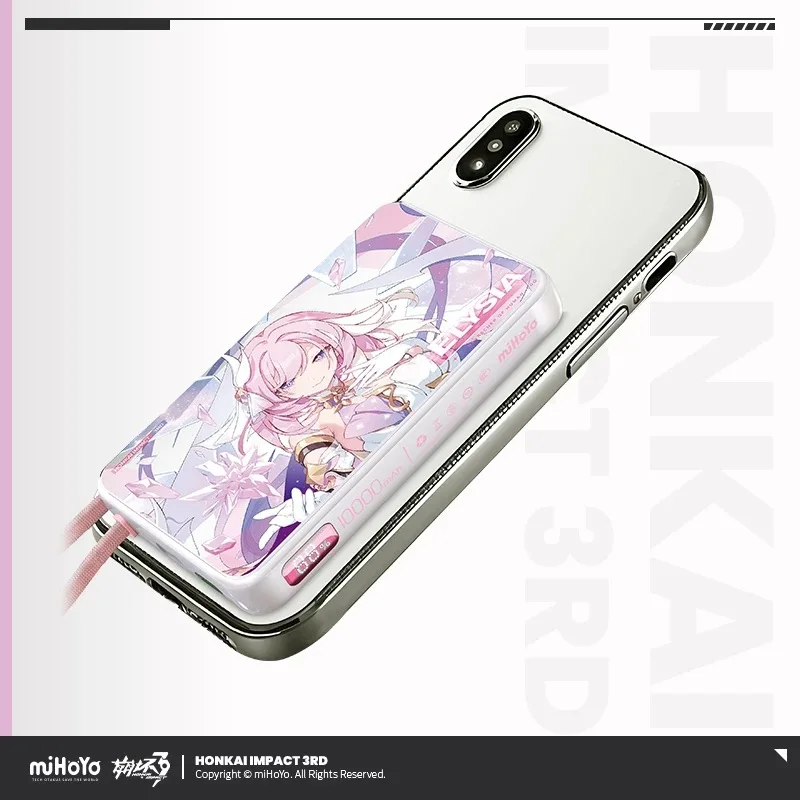 Prevendita miHoYo Ufficiale Honkai Impact 3 Elysia True Self - La legge dell'uomo Banca di potere magnetica Cosplay Anime Regali Secondari