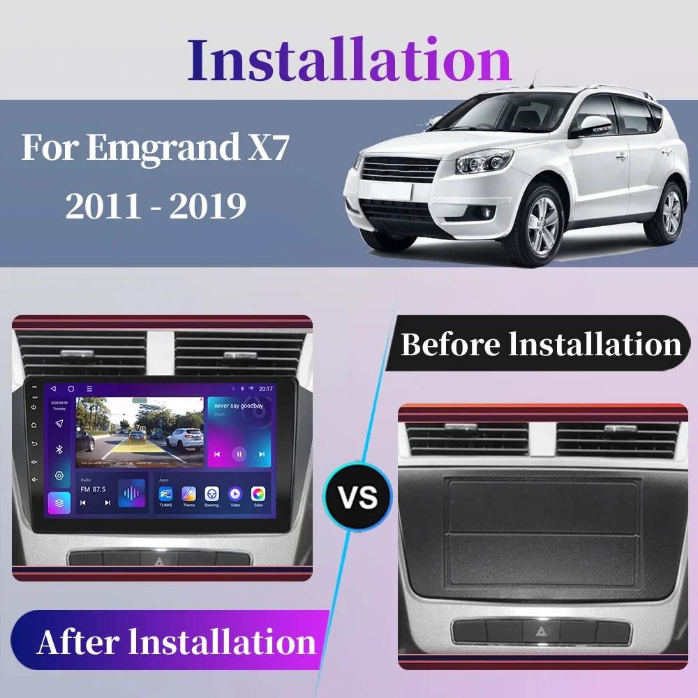 For Geely Emgrand X7 GX7 EX7 2011-2019 Android Car Radio Multimedia Video Player Navigation GPS Carplay Touch Screen Auto Stereo