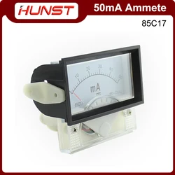 Hunst-amperímetro de 50mA 85C17 DC 0-50Ma, Panel para grabador de corte láser CO2