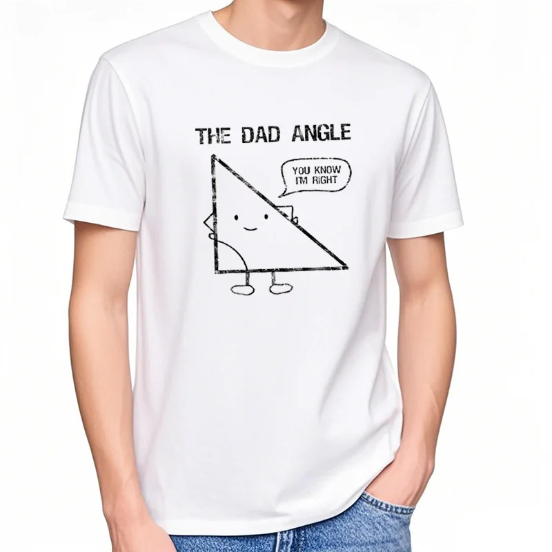100% coton drôle géométrie chemises pour les papas qui aiment la mathématiques fête des pères T-Shirt hommes femmes unis