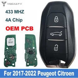 YOCASTY Original PCB Smart Car Key Keyless Go For PEUGEOT 208 308 508 CITROEN C4 C3 DS4 DS5 2017 2018 2019 2020 2021 2022