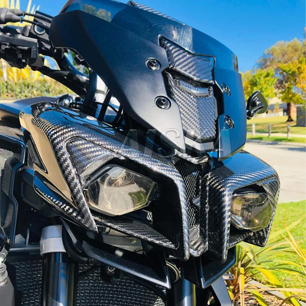 Motorcycle Accessories Fender Windshield Winglets Side Panel Fairing Kit 3K Dry Carbon Fiber For Yamaha FZ10 MT10 2016-2021 2020