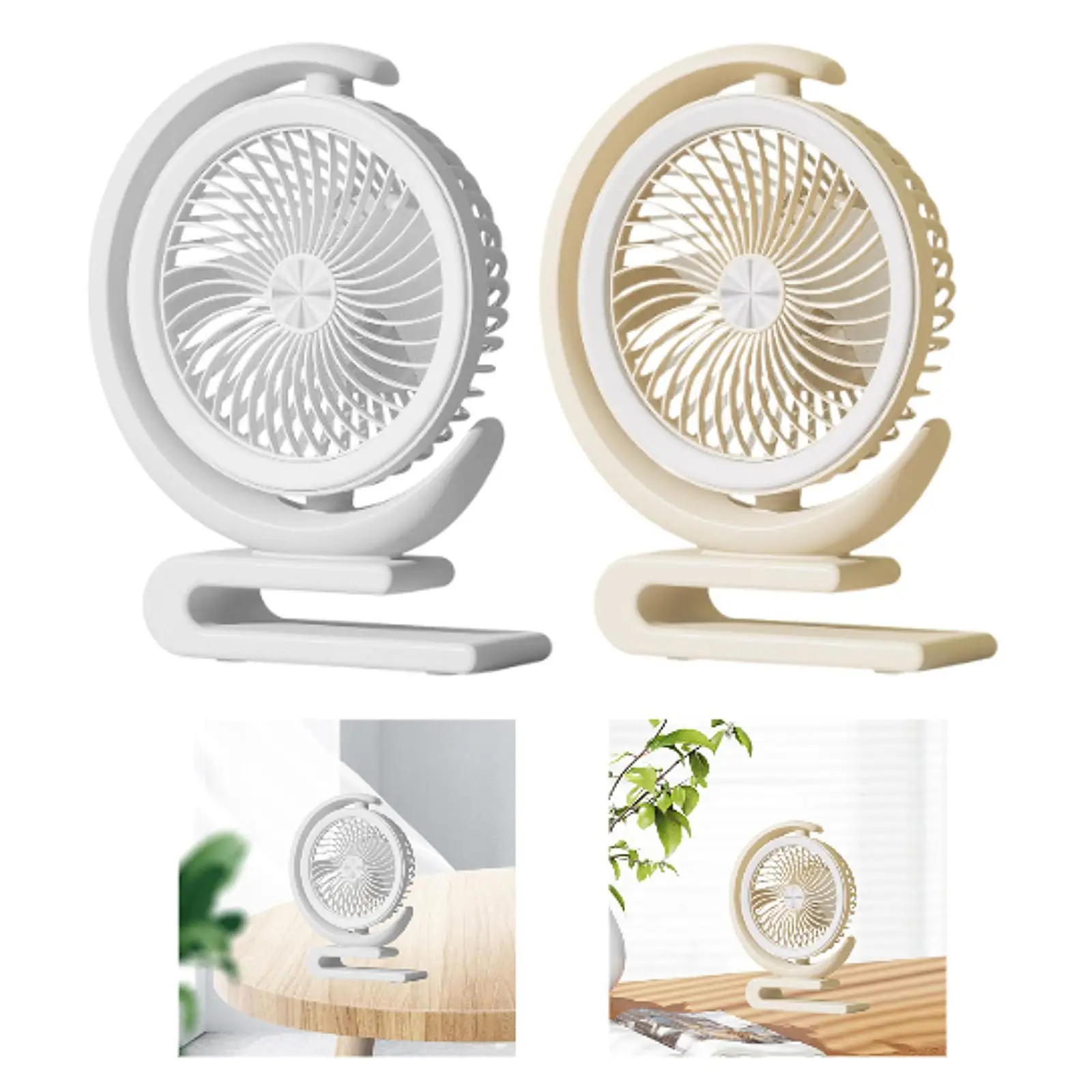 مروحة سطح المكتب منزلية مريحة لشحن USB لمكتب النوم في الحمام