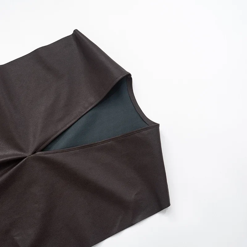 أزياء المرأة بو الجلود المتضخم تانك القمم العميق الخامس الرقبة أكمام حجم سبليت فضفاض تيز عارضة الشارع الشهير سترات كلوبوير