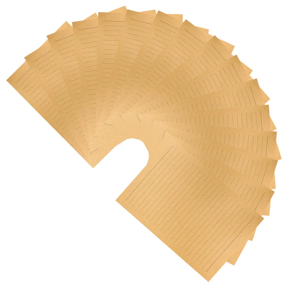 

50 Sheets Letter Paper Vintage Letters Wrap Paper Vintage Kraft Stationery Lined Writing Letters A4 Size Envelope Printing Arts