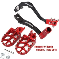 CNC Footpeg Foot Pegs Folding Tip Gear Shift Pedal Shifter Brake Lever For Honda CRF250L CRF 250L CRF250M 2013-2021