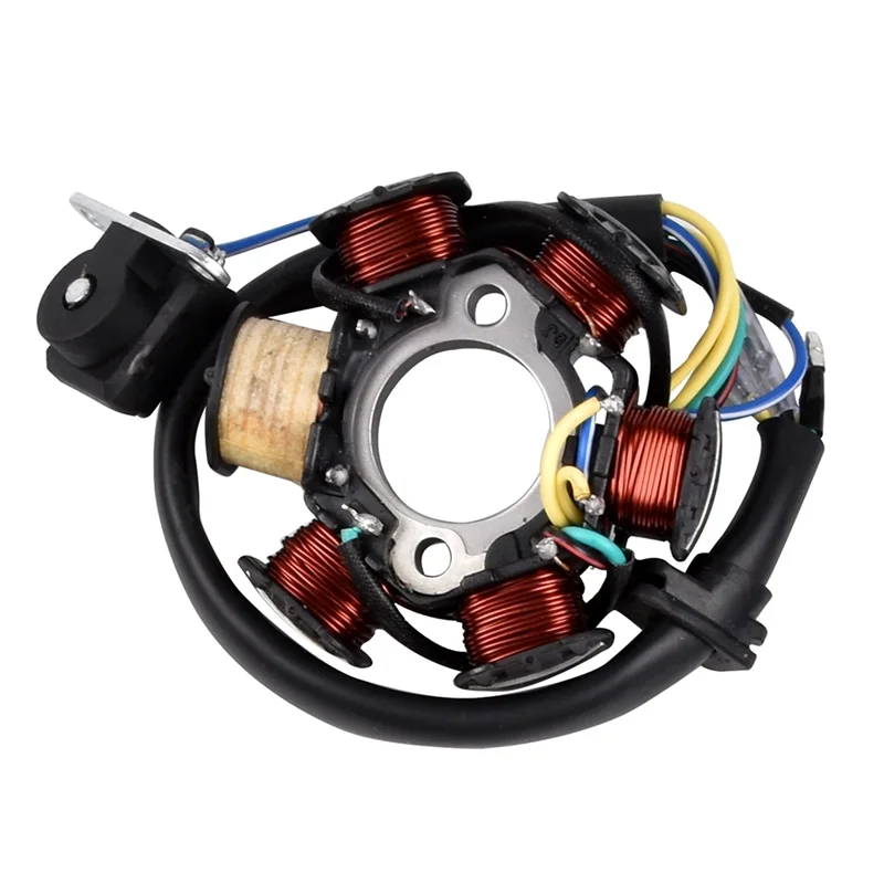 Arnés de cableado eléctrico completo para motocicleta ATV Quad Pit Bike Buggy Go Kart CDI STATOR 6 bobinas para 50-125CC