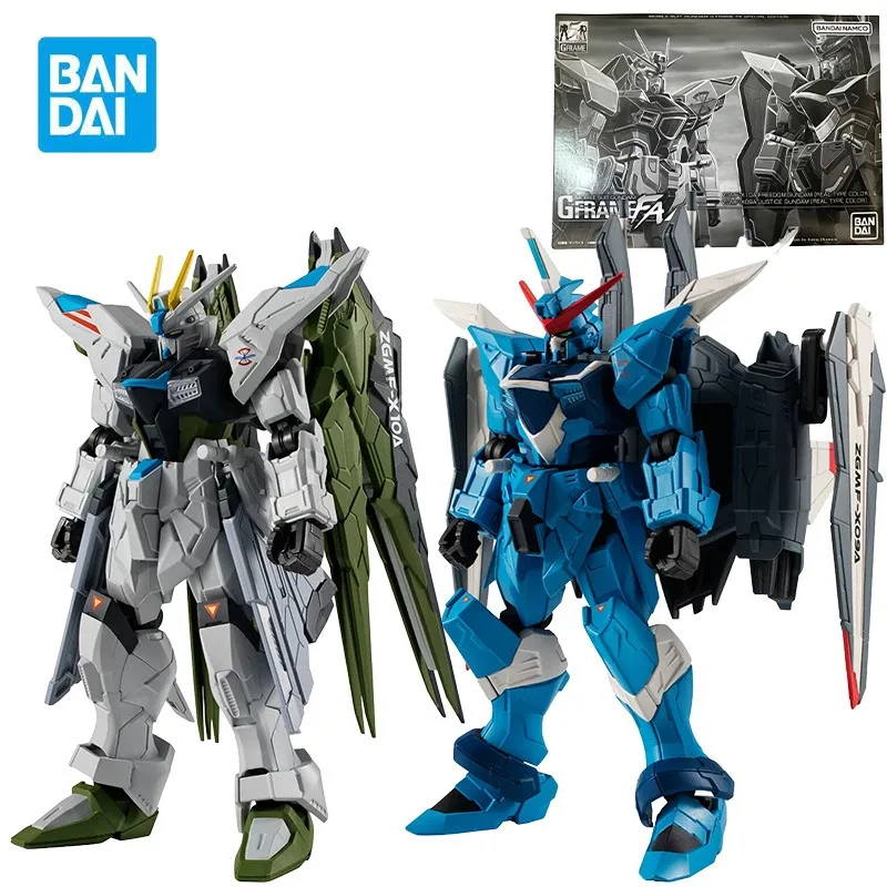 

BANDAI PB GFRAME-FA ZGMF X10A Freedom Gundam ZGMF X09A Justice Gundam Real Type Color Action Figures Gundam Anime Model Kit