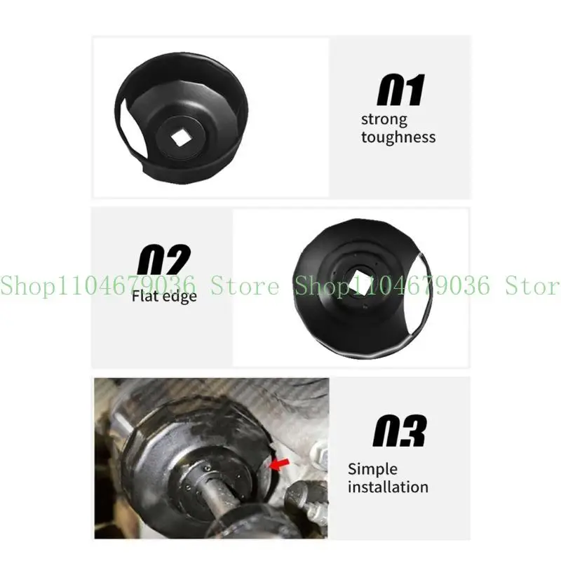 652F Professional Motorcycle Oil Filter Wrench Service Tool with Nonslip Texture, for Travelers & Racers Alike Daily Commutes