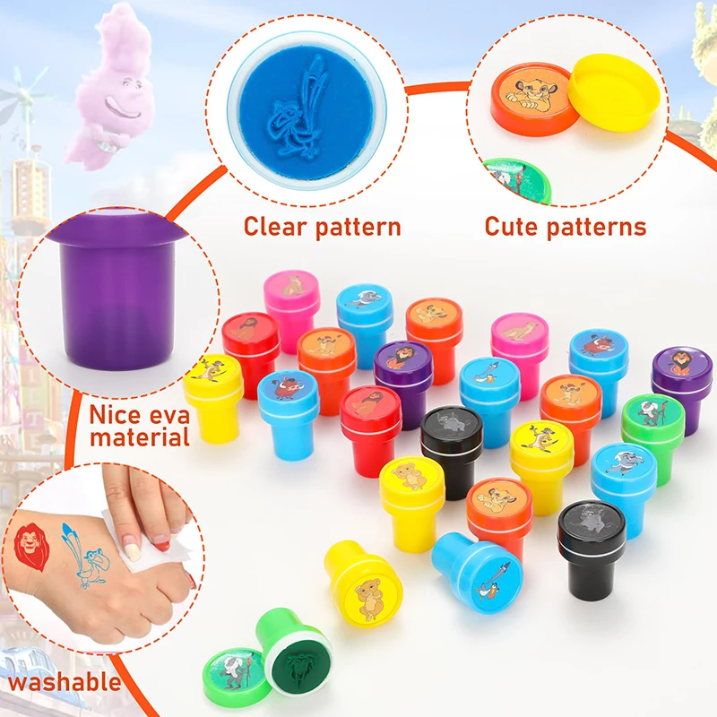 5~30pcs Assorted Stamps Self-ink Stamps Cartoon Animal Dinosaurs Stamps Seal Scrapbooking DIY Painting Photo Album Decor TMZ