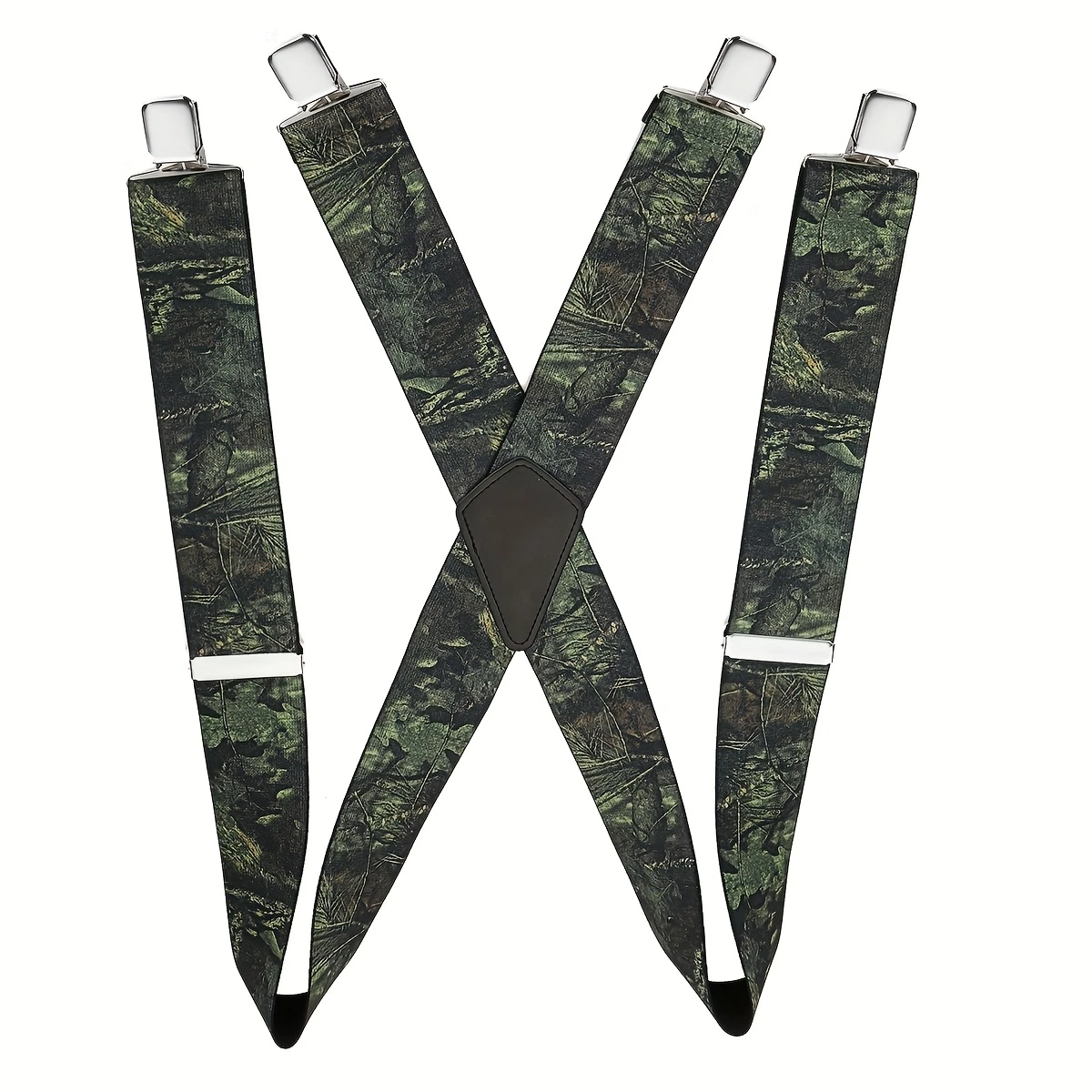 قميص بدلة رجالي بأربعة مشابك غير قابلة للانزلاق على شكل أوراق شجر 5 حمالات