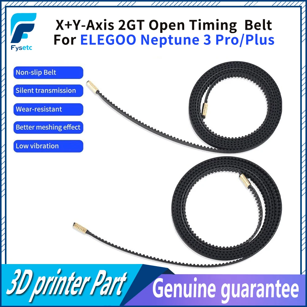 

Open Timing Gates Belt for Neptune 3 Pro/Plus Belts Width 6mm Rubber X-axis Y-axis 2GT for ELEGOO Neptune 3D Printer Accessories