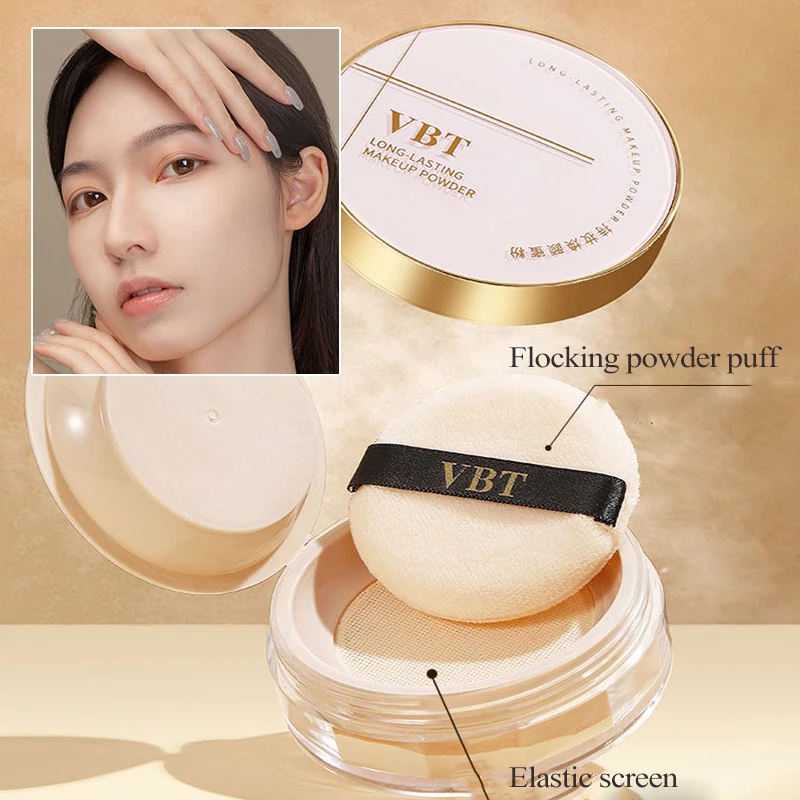 Oil-control Loose Face Powder Translucent Natural Setting Powder Makeup Waterproof Long Lasting Matte Korean Makeup Cosmetics