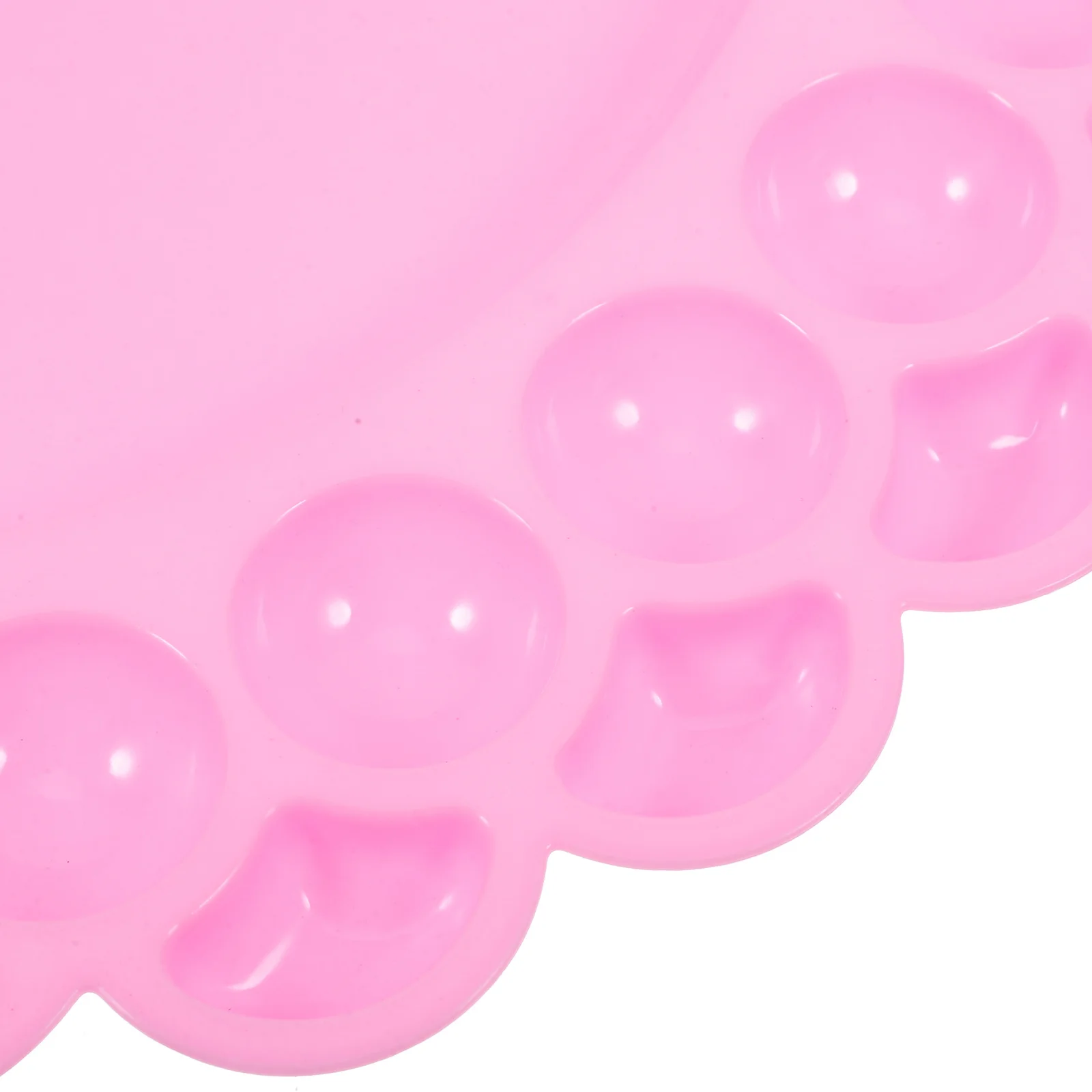 

Ergonomic Pink Foot Shape Paint Palette for Plastic Artist Tray Watercolor Gouache Mixing Craft DIY Projects